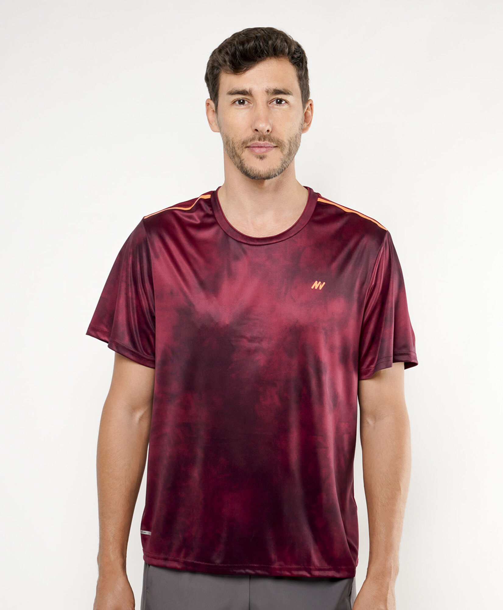 Polera deportiva hombre jaspeada Polera deportiva hombre jaspeada