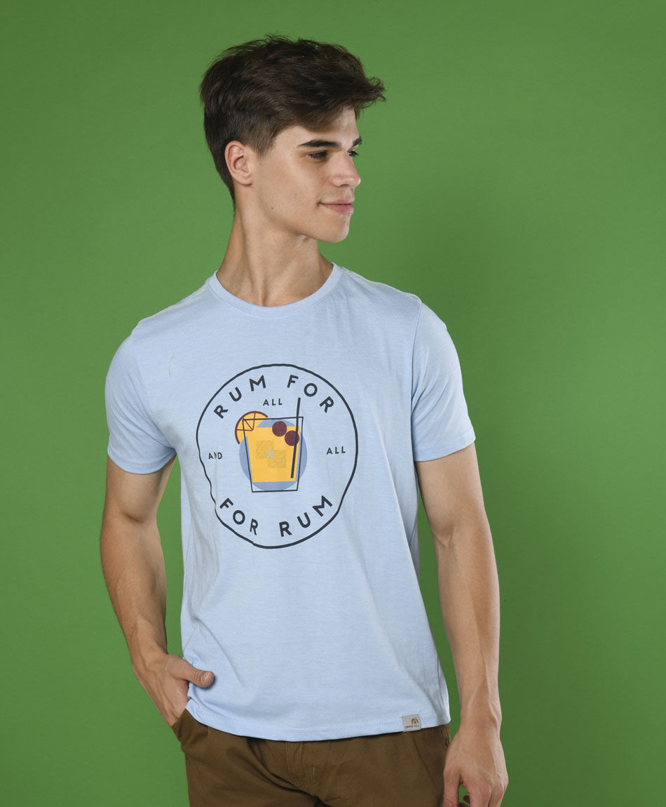 Polera manga corta cuello redondo