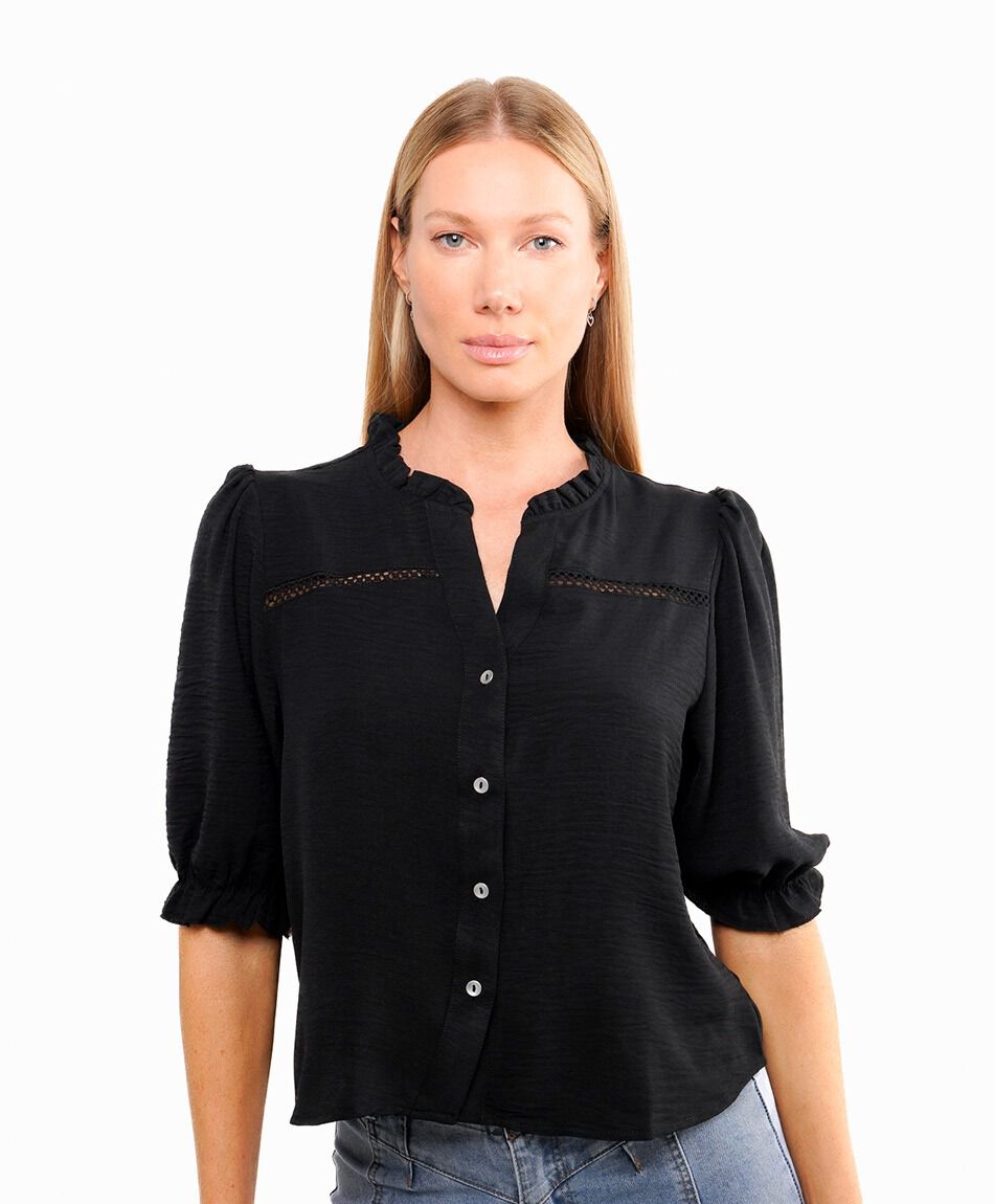 Blusa mujer cuello vuelitos