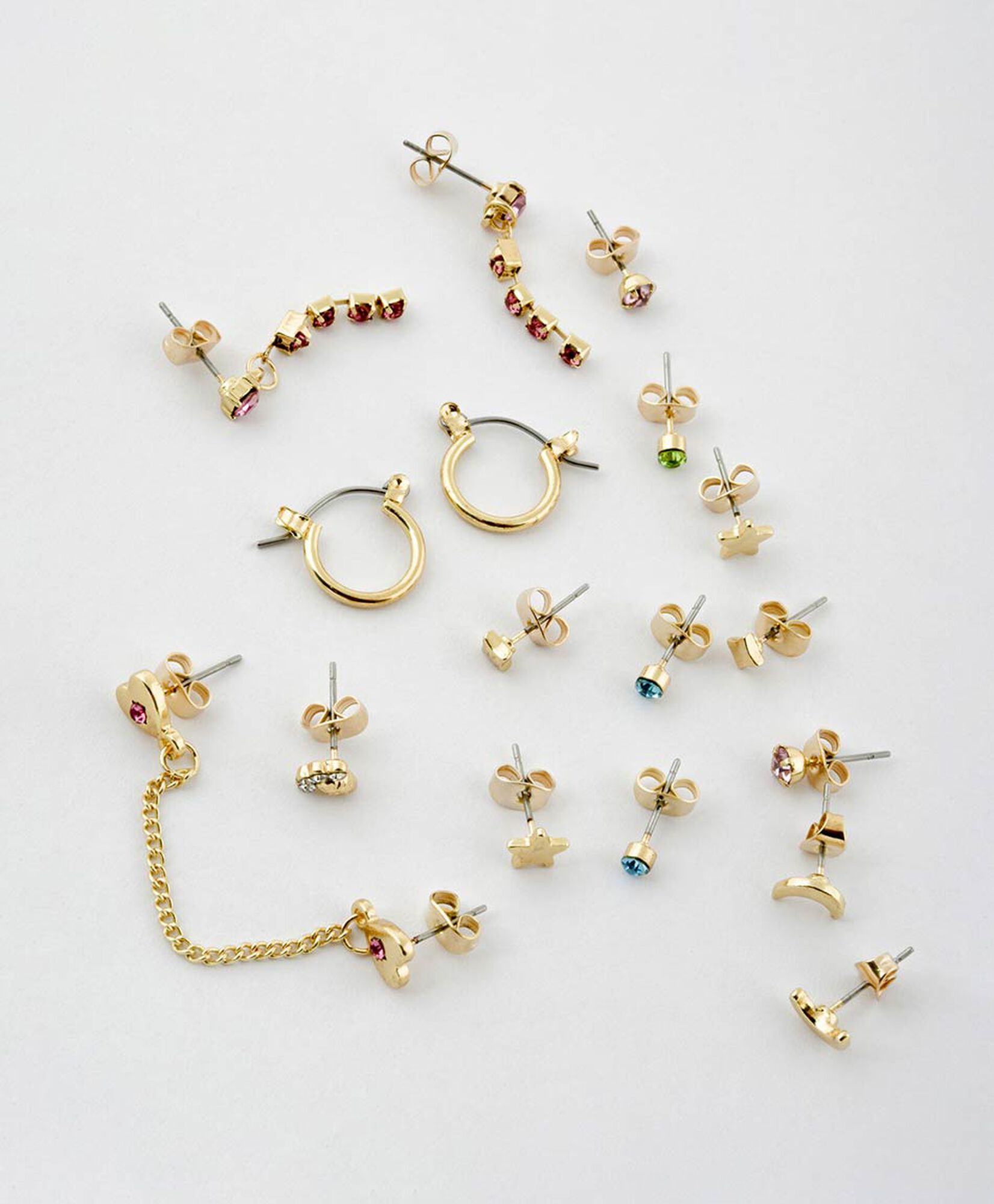 Set de aros mujer surtido 18 piezas Set de aros mujer surtido 18 piezas