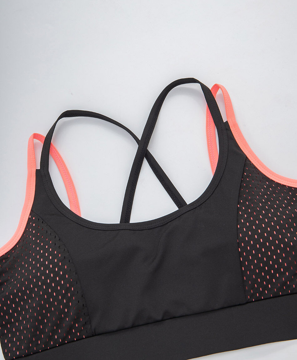 Pero deportivo mujer malla bicolor