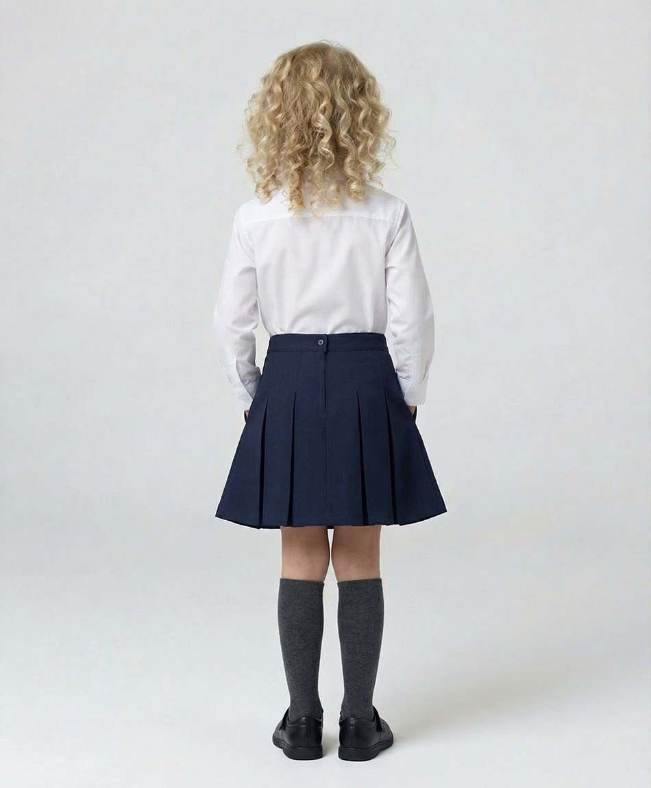 Falda escolar navy botones