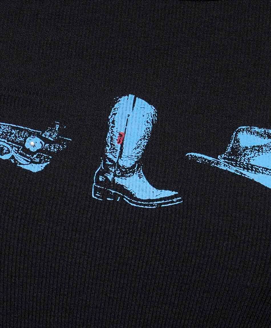 Polera mujer estampado vaquera