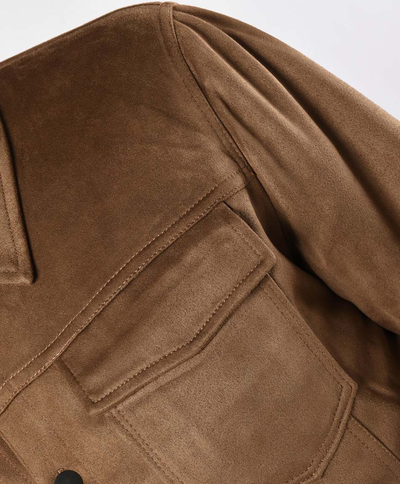 Chaqueta hombre gamuza con bolsillos Chaqueta hombre gamuza con bolsillos