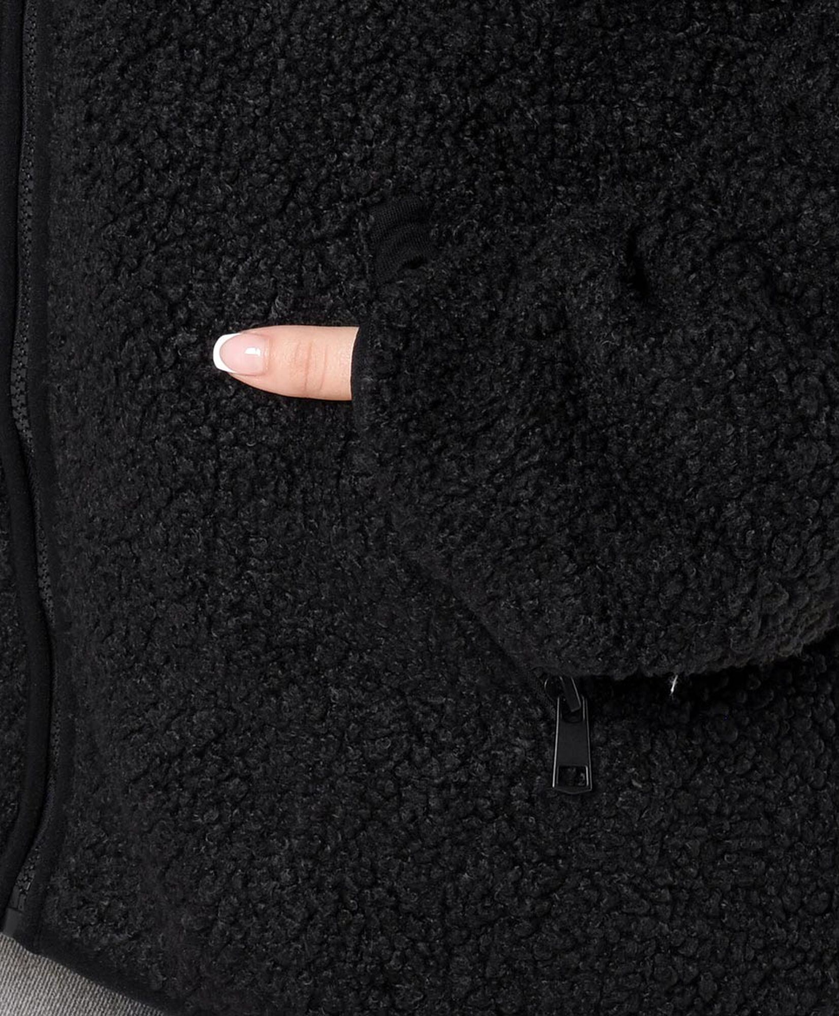 Polerón mujer chiporro negro Polerón mujer chiporro negro