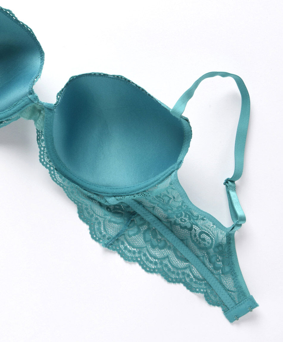 Sost&eacute;n mujer encaje verde