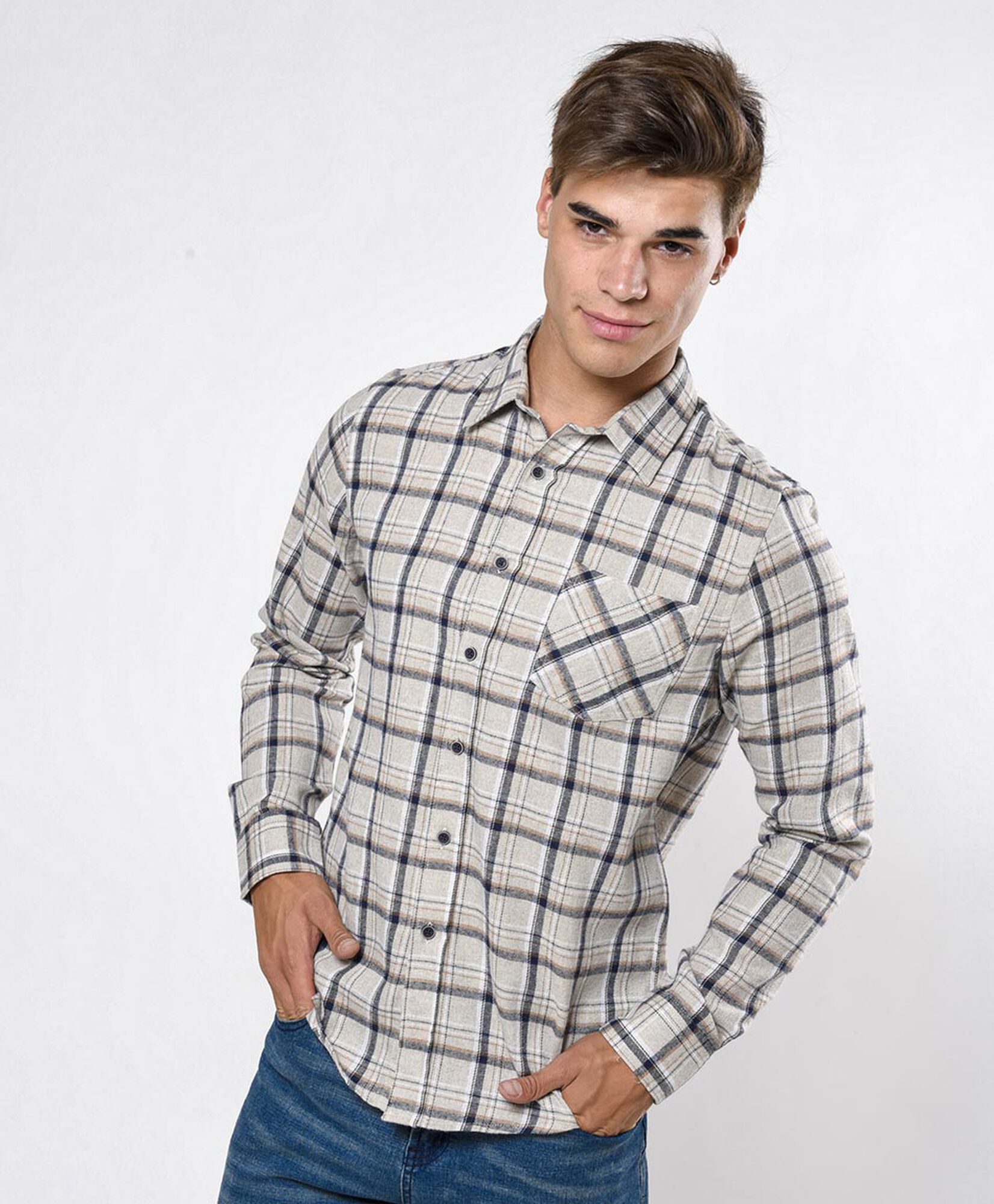 Camisa hombre escocés Camisa hombre escocés