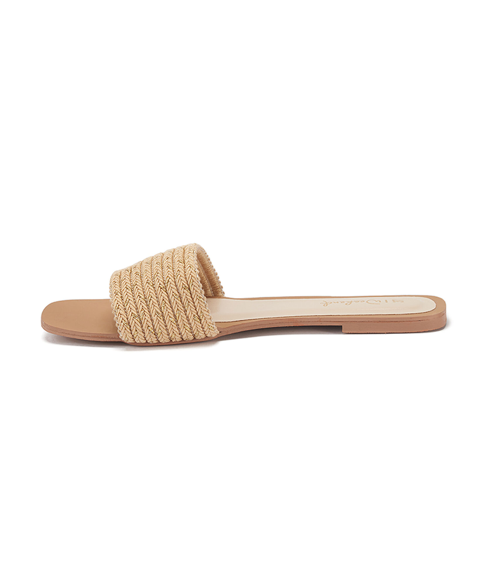 Sandalia mujer tejida beige Sandalia mujer tejida beige
