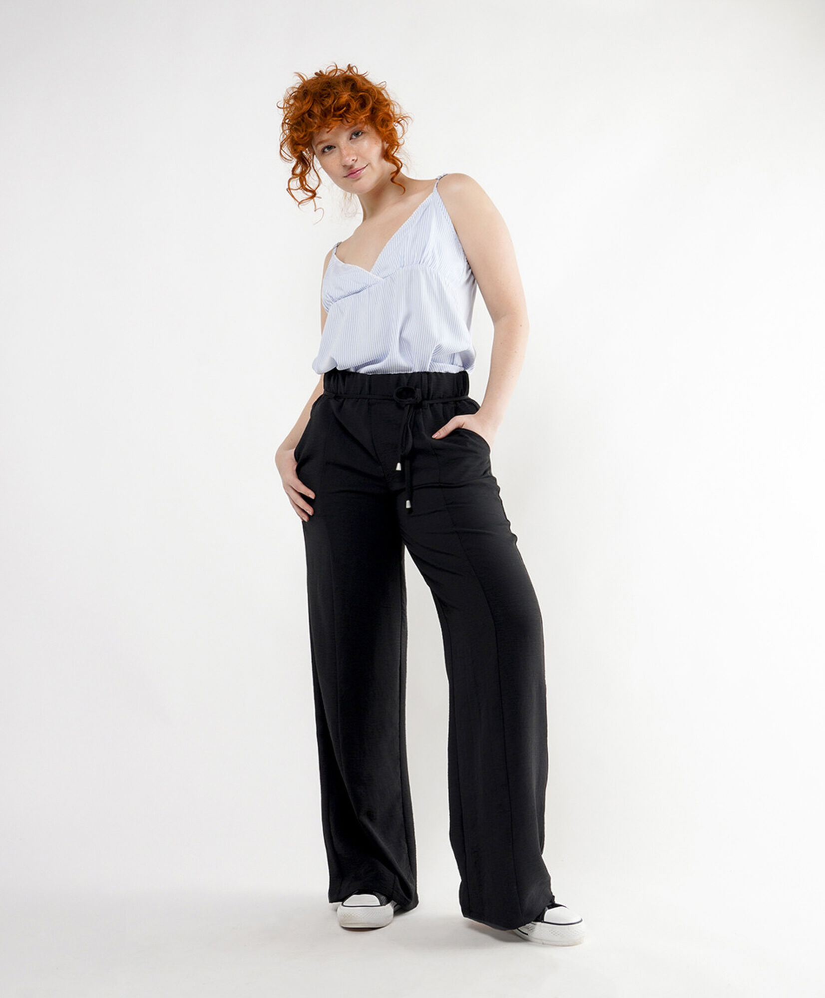 Pantalón mujer cordón wide Pantalón mujer cordón wide