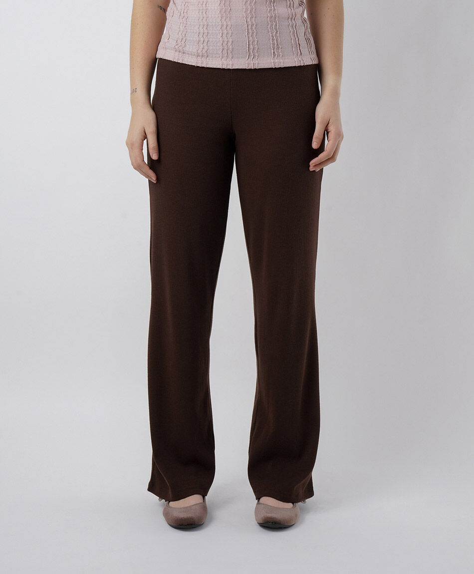 Pantal&oacute;n mujer canal&eacute; chocolate