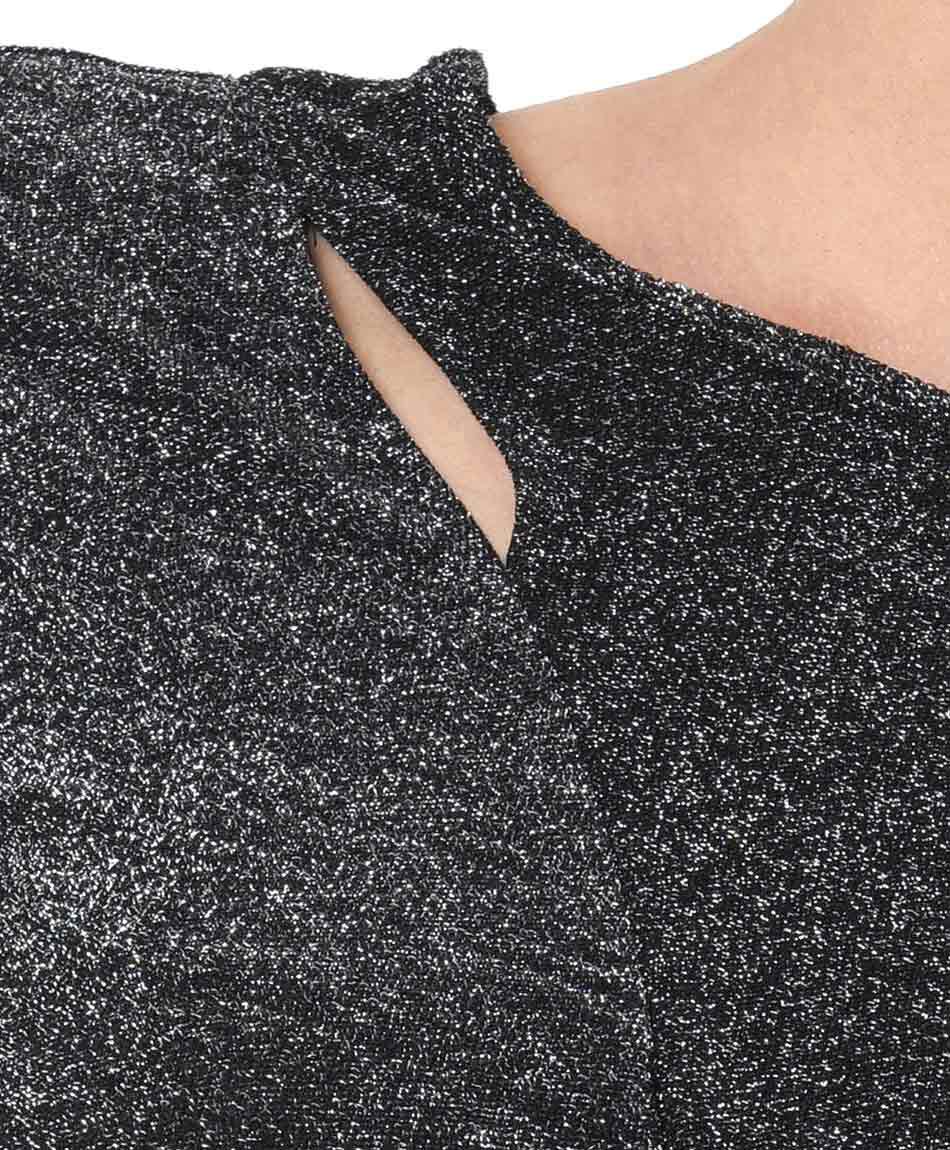 Polera mujer cut out brillante
