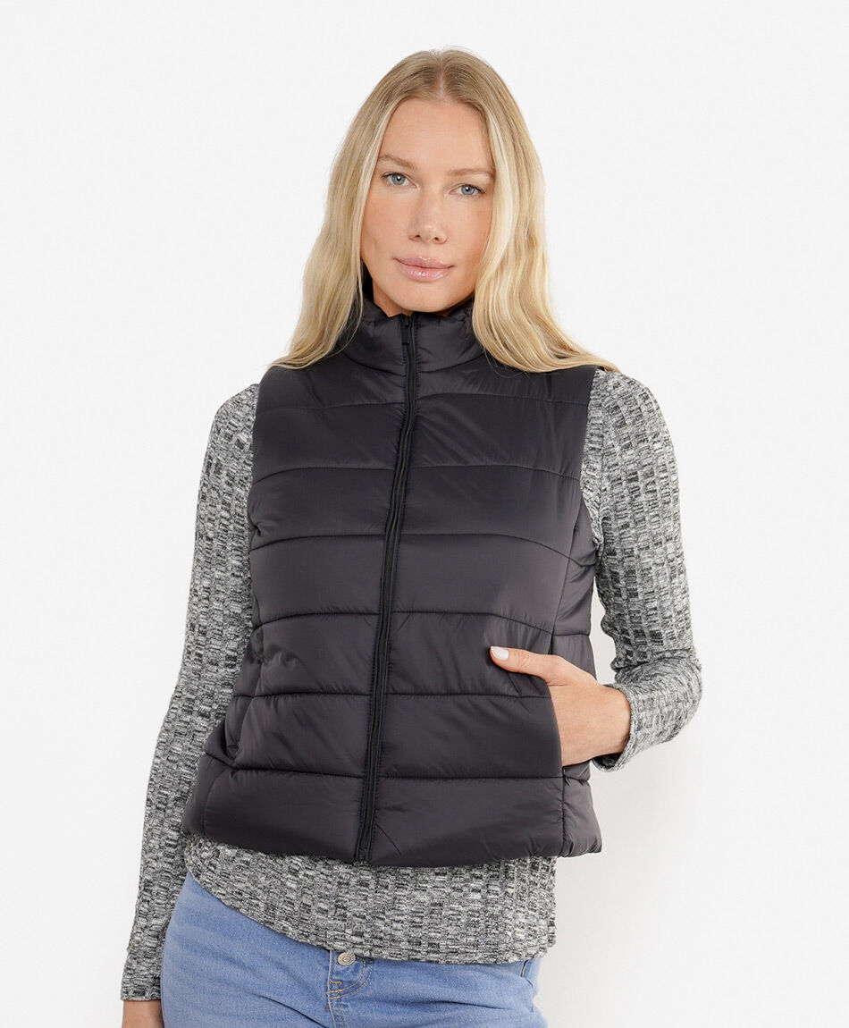 Parka mujer costuras sin mangas