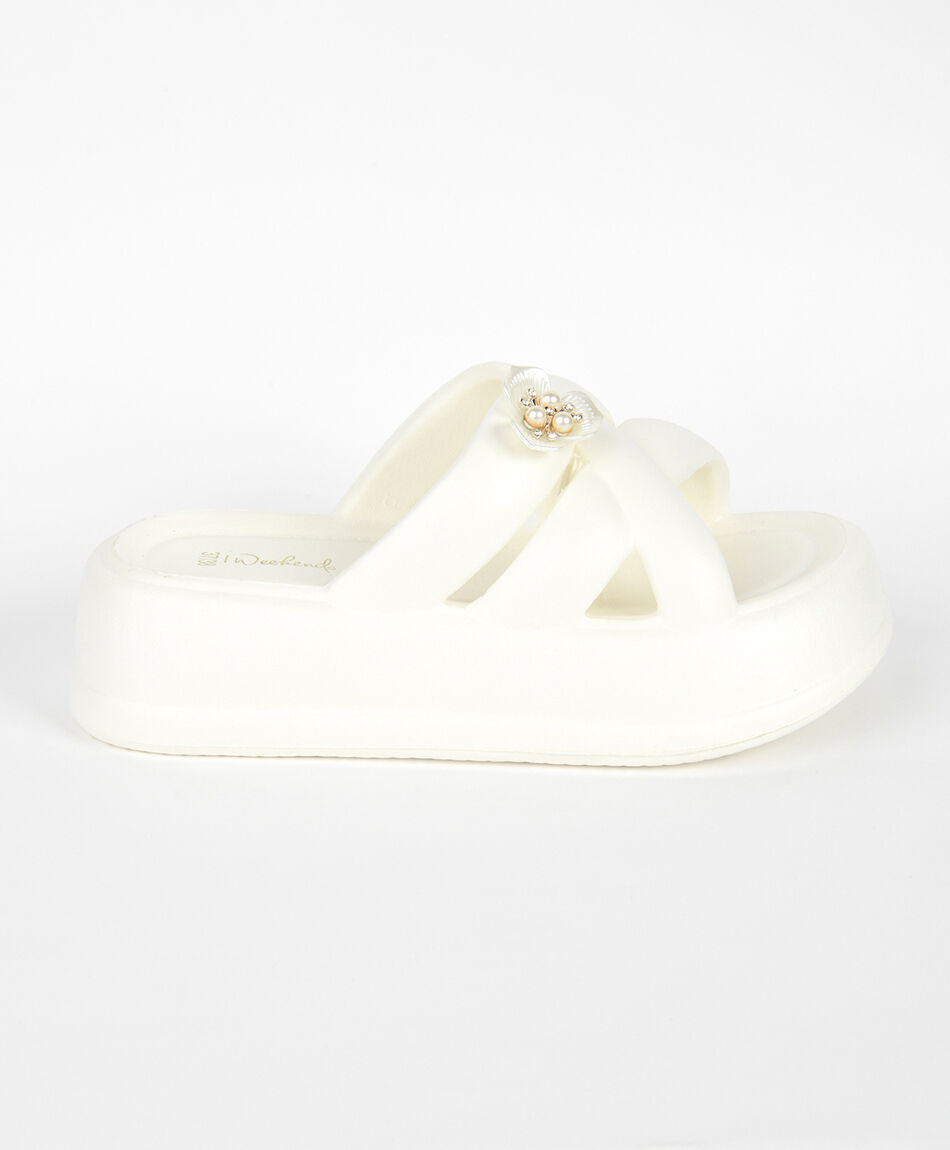 Sandalia mujer plataforma eva florcita