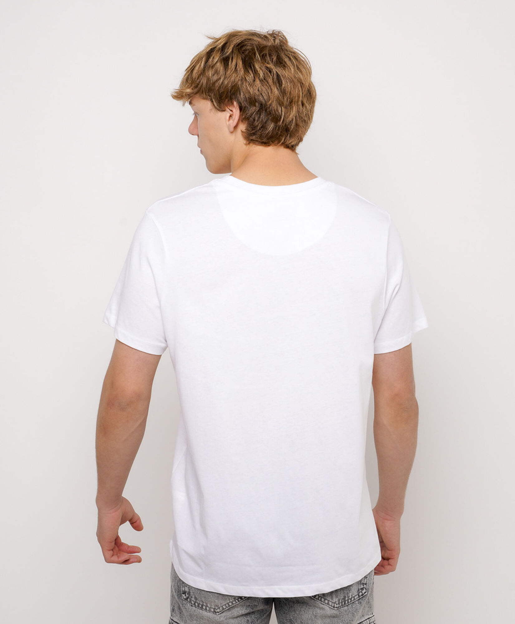 Polera hombre print cuello Polera hombre print cuello