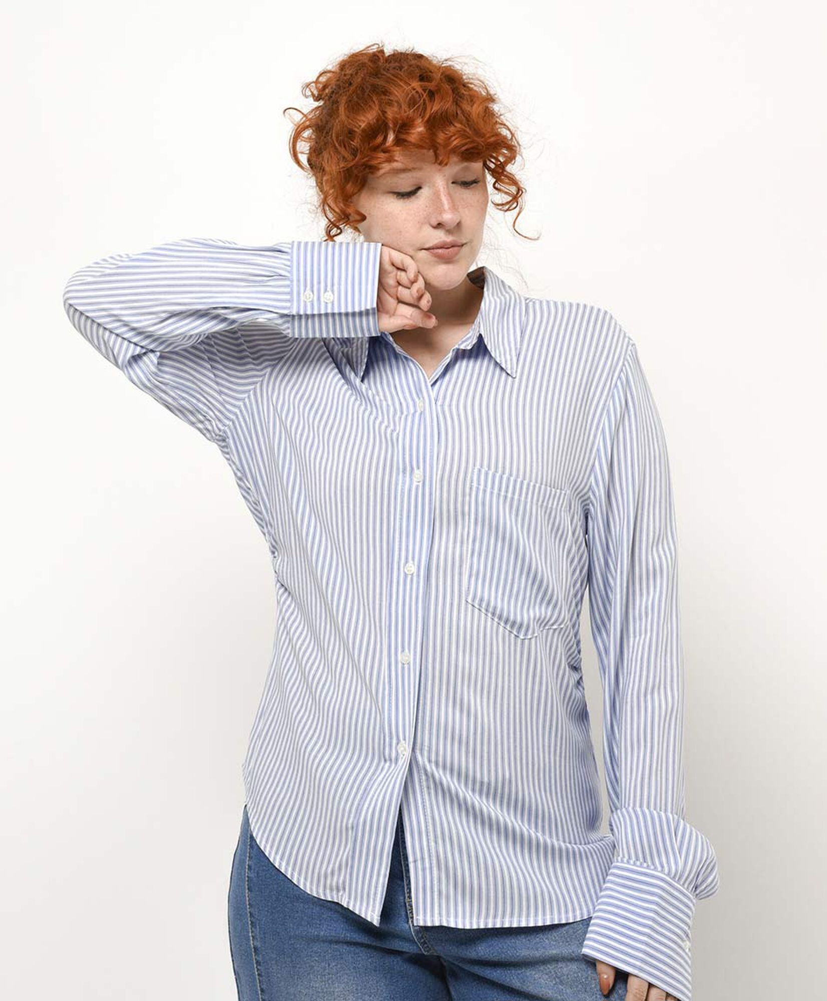 Blusa mujer listada camisera Blusa mujer listada camisera