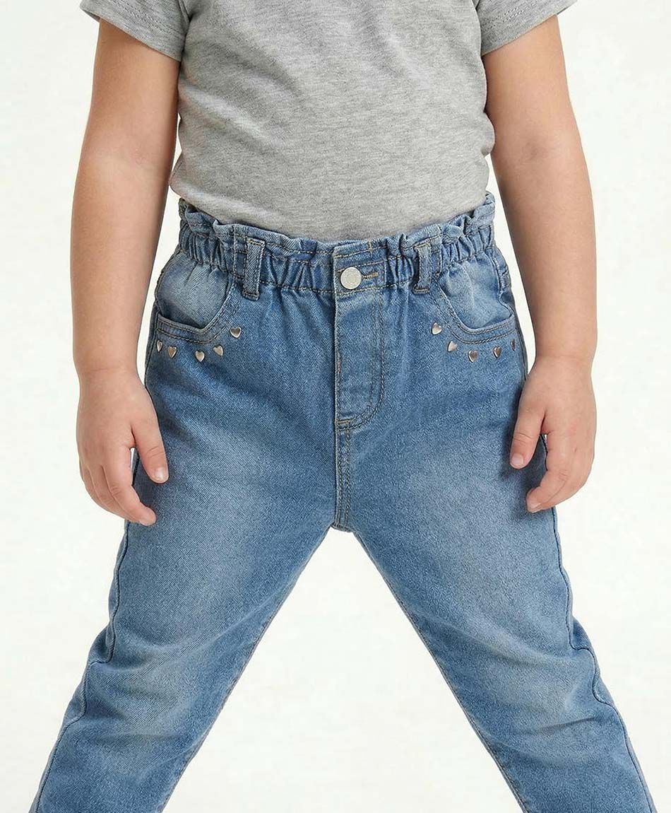 Jeans beb&eacute; cintura elasticada