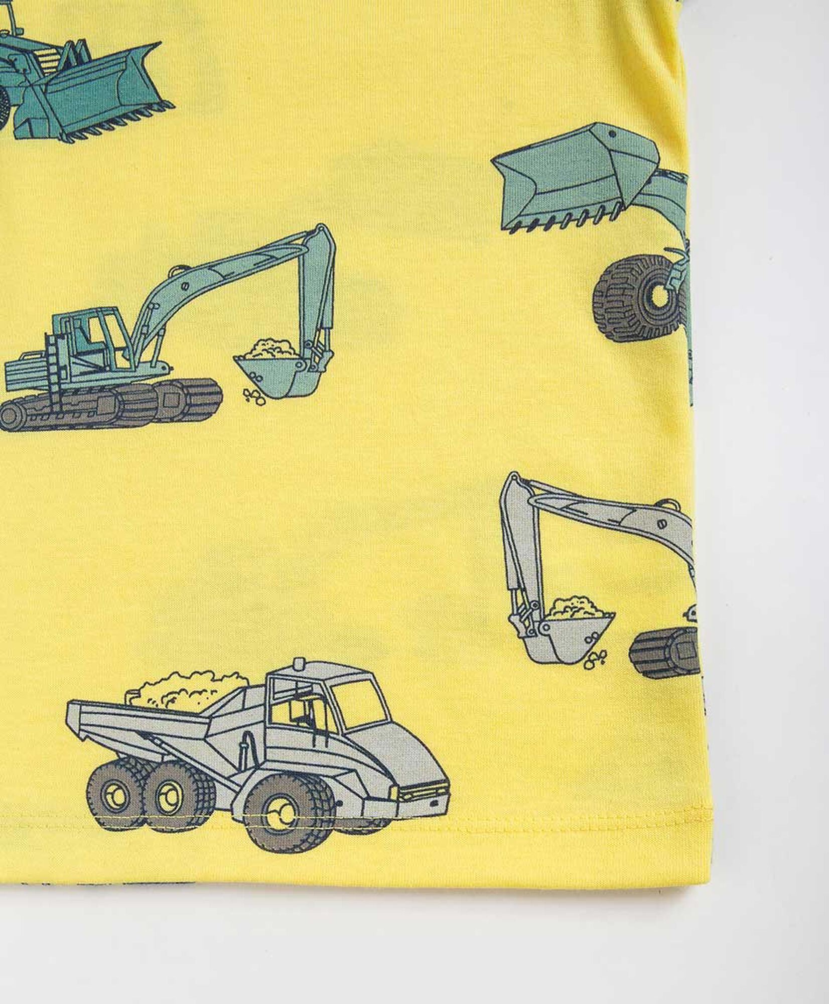 Polera bebé camiones construcción Polera bebé camiones construcción