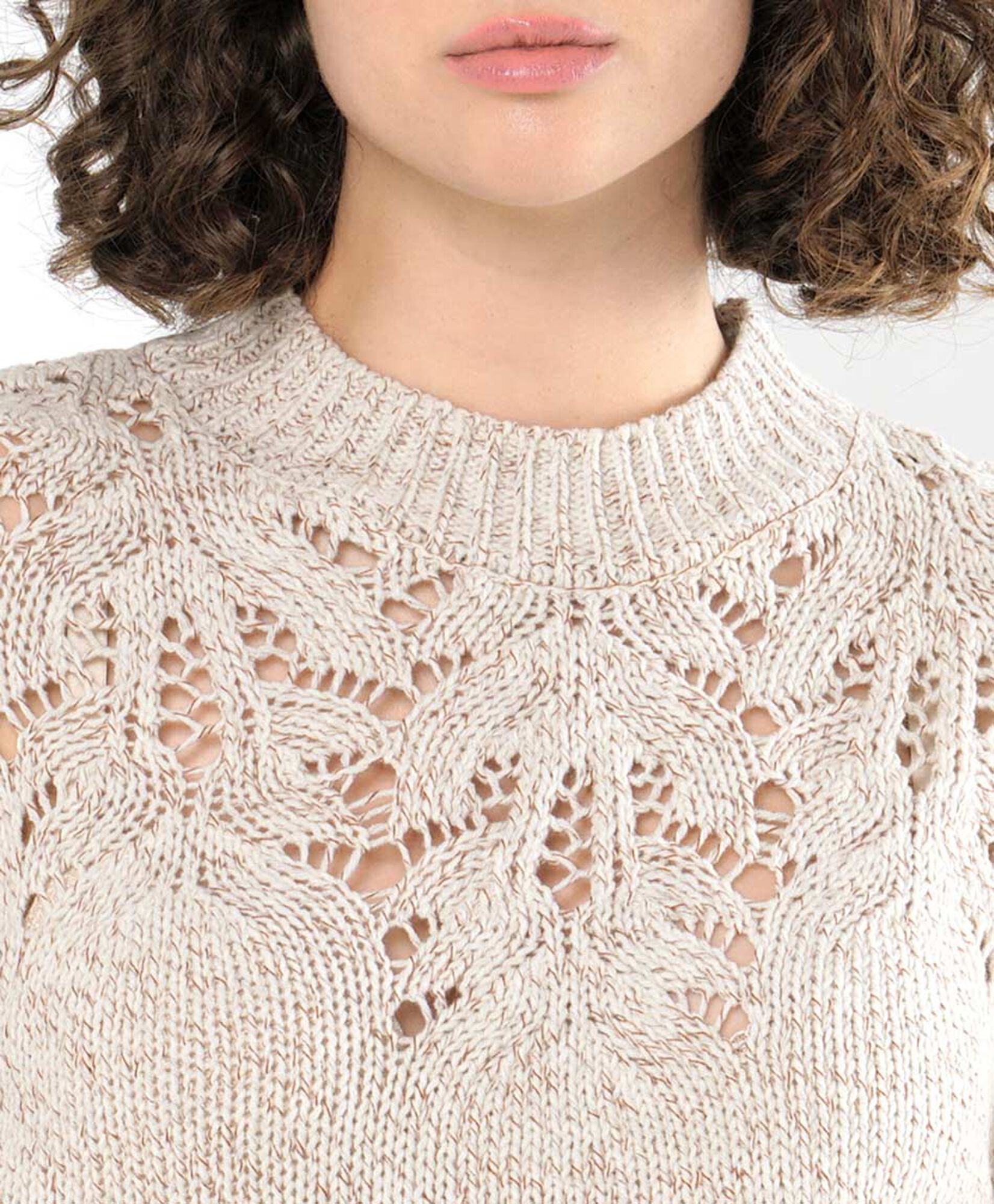 Sweater mujer canalé calado Sweater mujer canalé calado