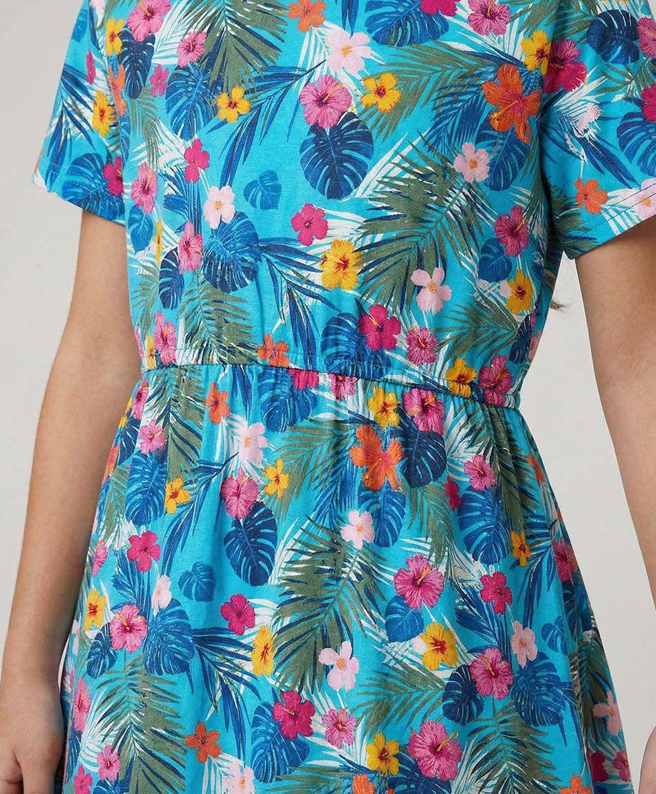 Vestido ni&ntilde;a tropical