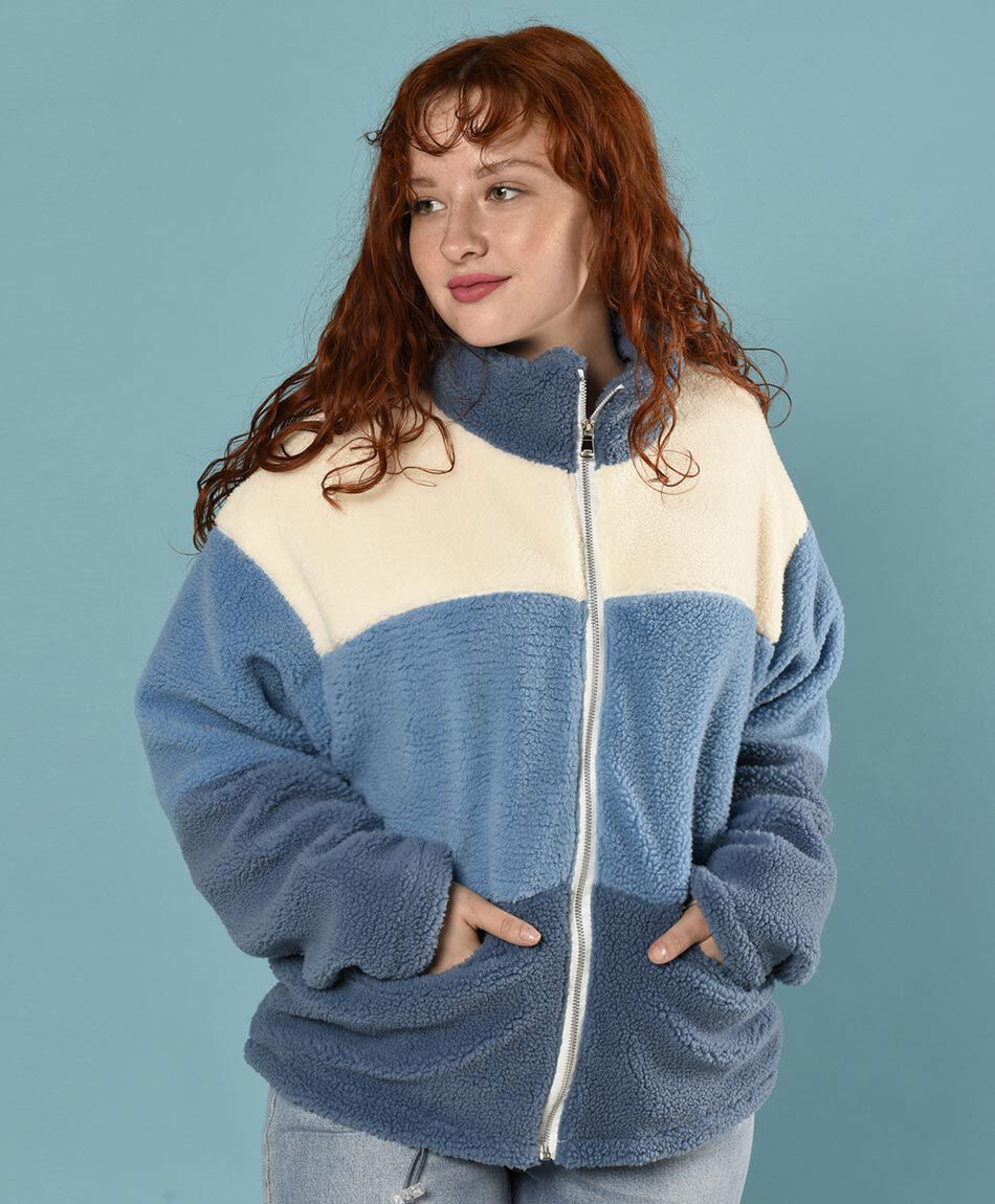 Casaca polar tricolor