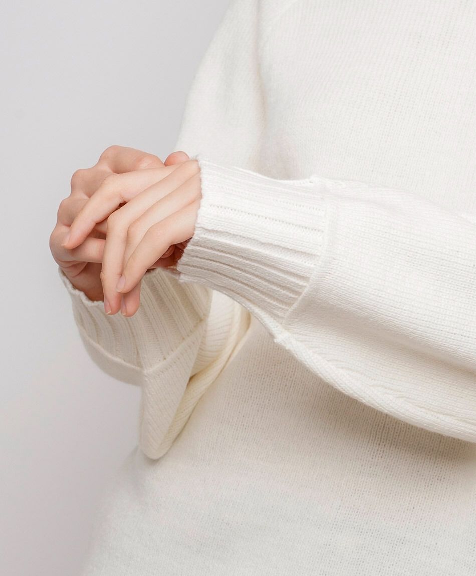 Sweater mujer encaje mangas