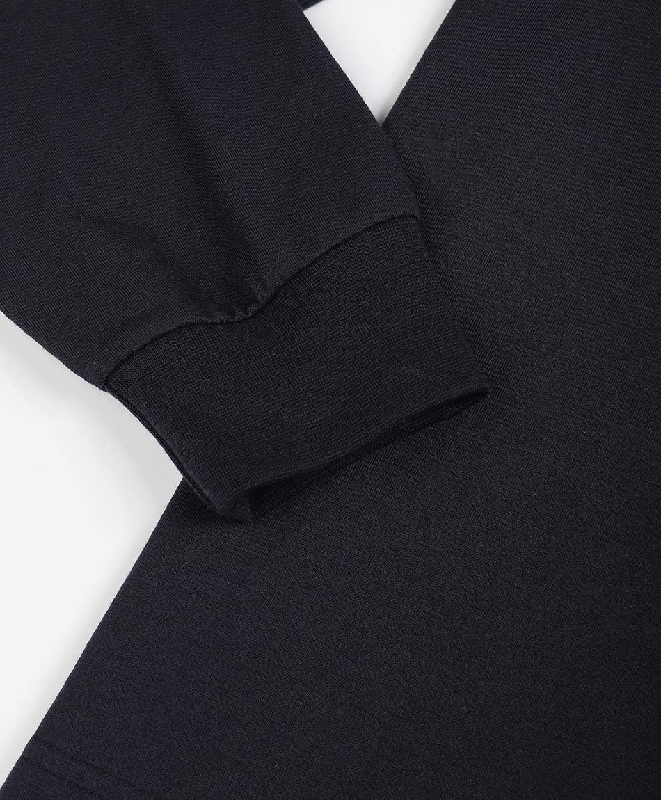 Polera hombre manga larga cuello polo navy