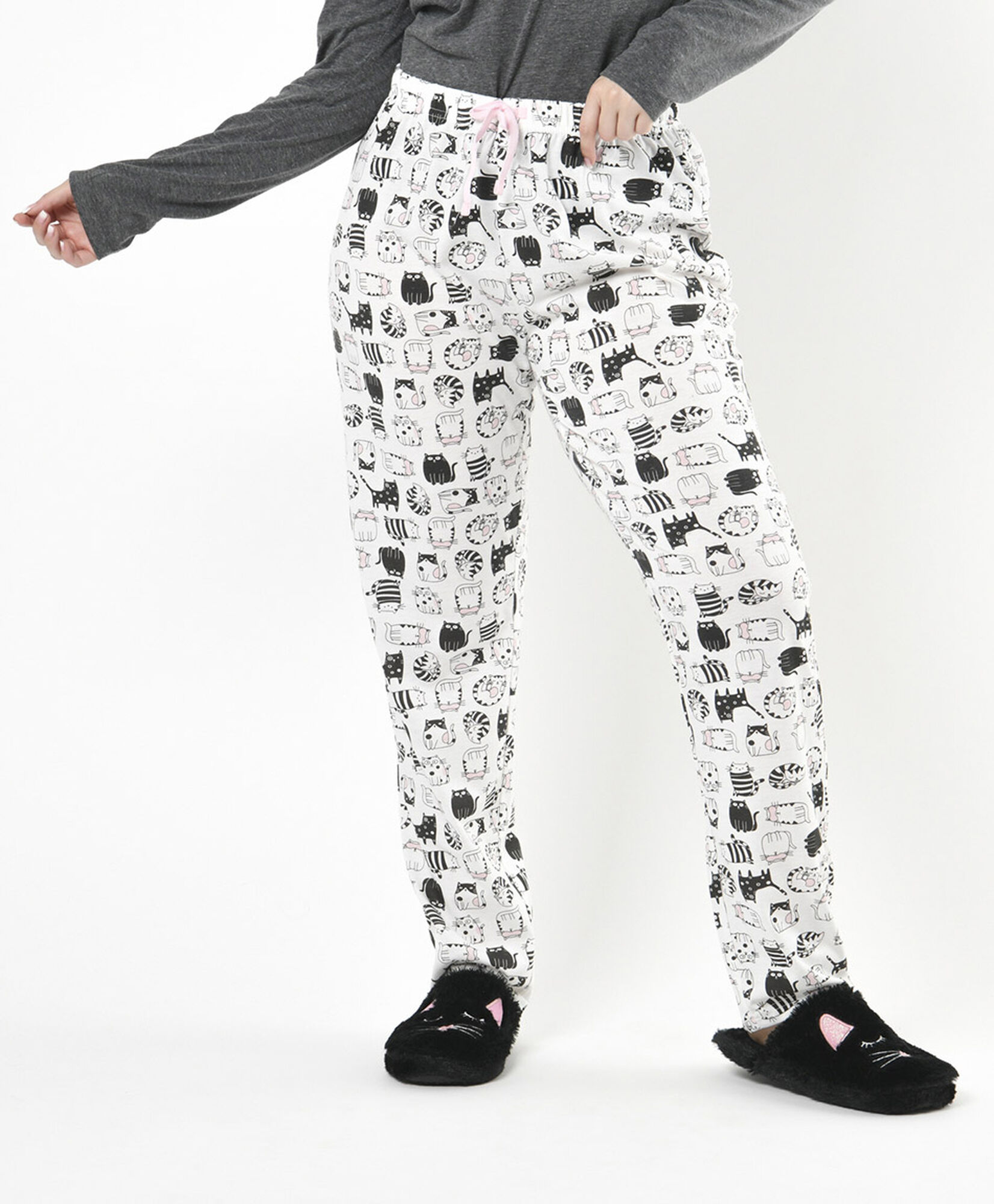 Pijama mujer estampado gato Pijama mujer estampado gato