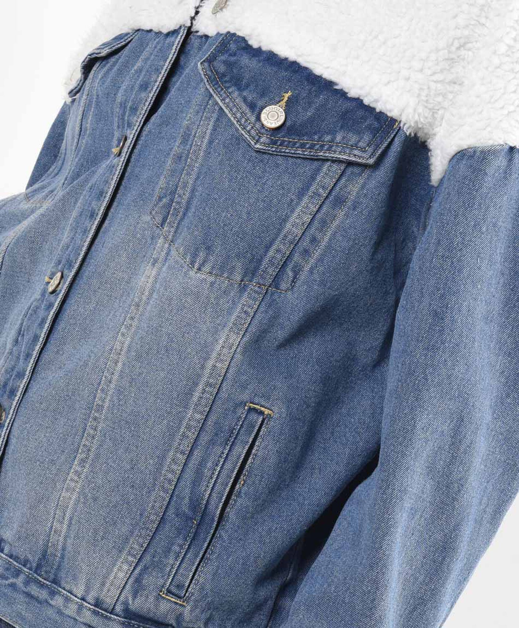 Chaqueta mujer denim mixta Chaqueta mujer denim mixta