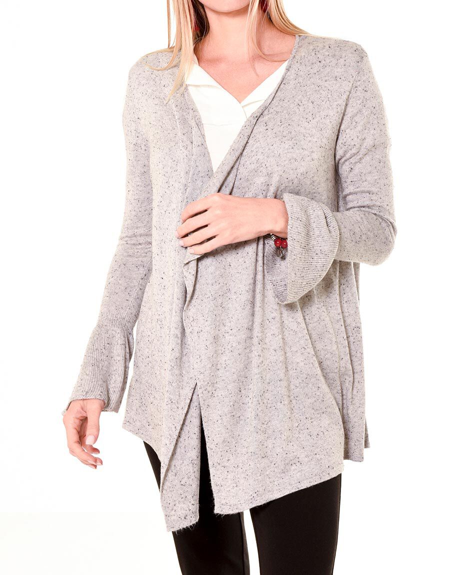 Cardigan jaspeado