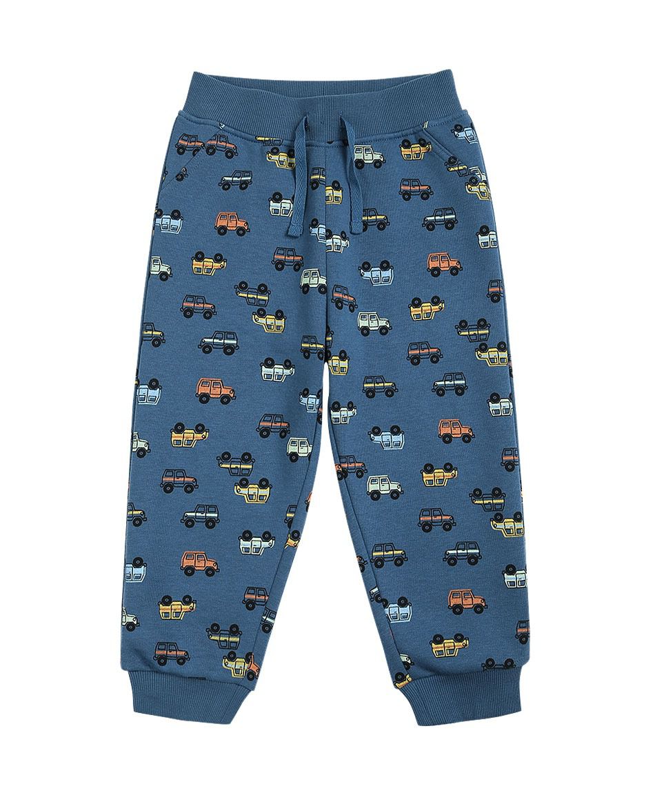Pantal&oacute;n beb&eacute; estampado autitos blue