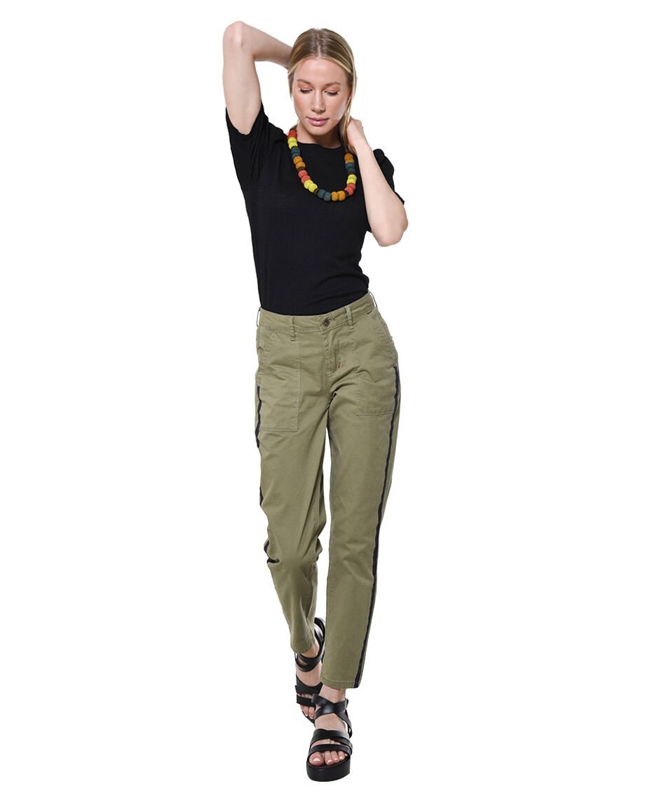 Pantalon linea contrast cargo