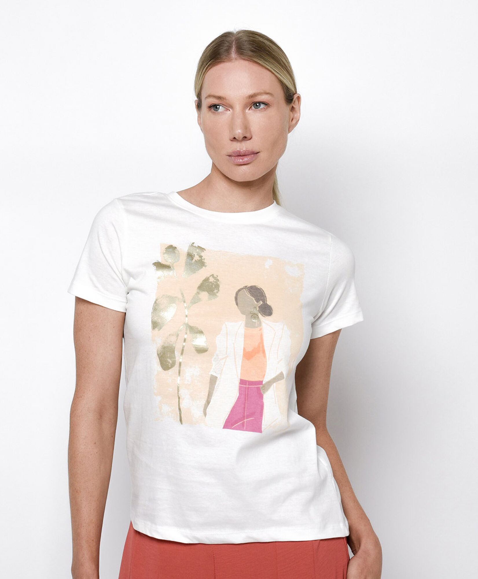Polera muje estampado artistico Polera muje estampado artistico