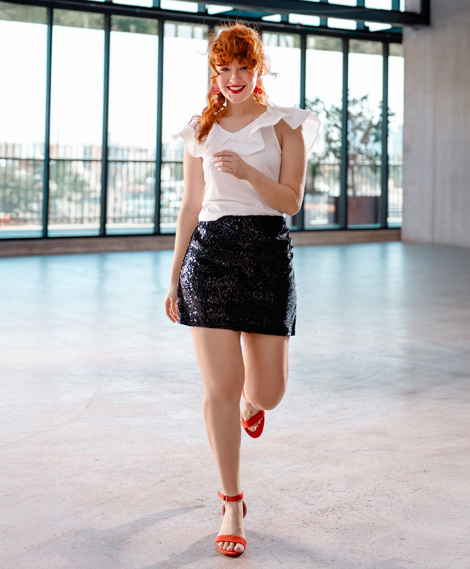 Falda mujer short black party