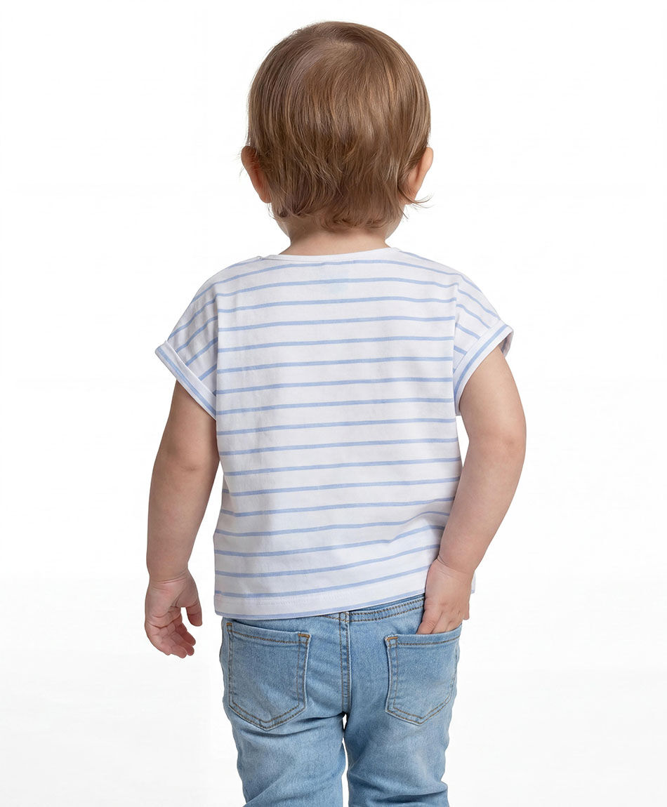 Polera ni&ntilde;a l&iacute;neas