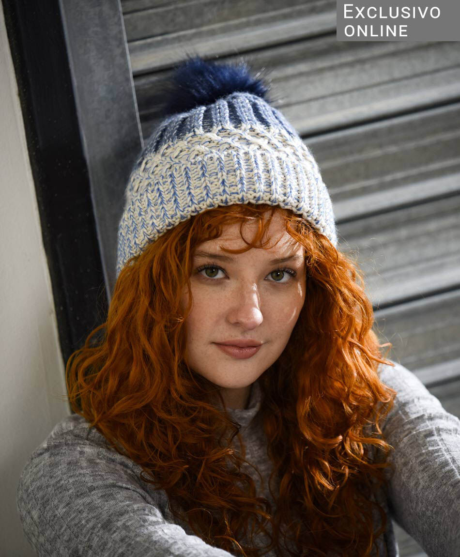 Gorro mujer tejido n&oacute;rdico
