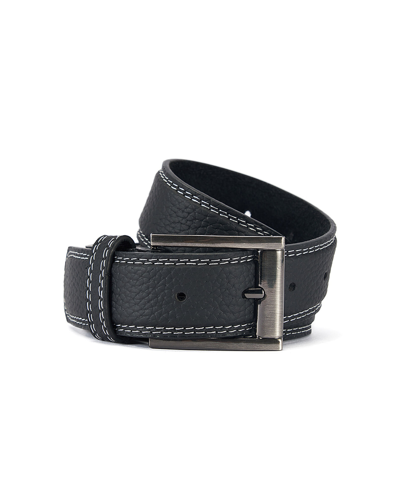 Cinturón hombre formal texturizado hebilla cuadrada Cinturón hombre formal texturizado hebilla cuadrada