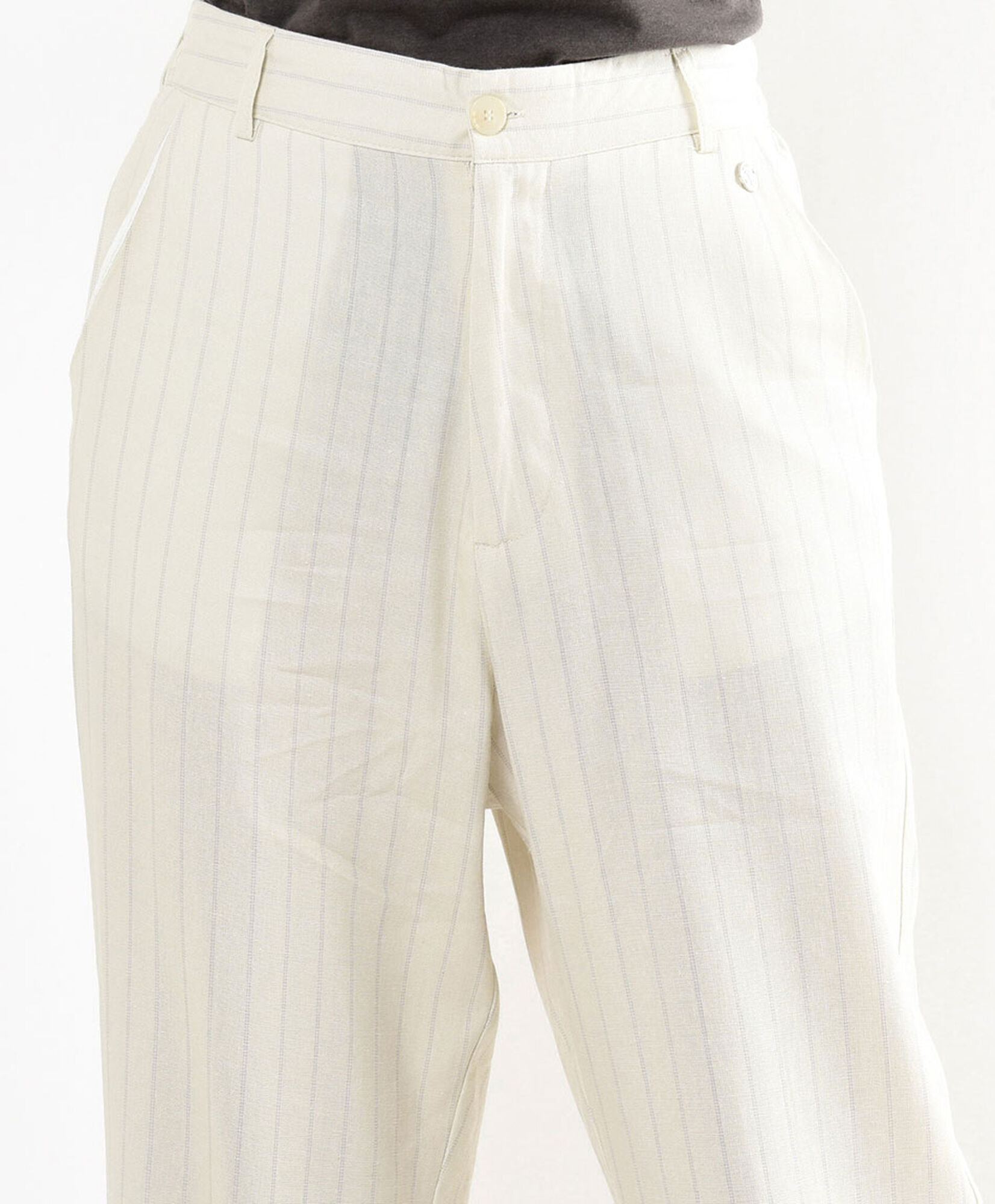 Pantalón mujer líneas natural Pantalón mujer líneas natural
