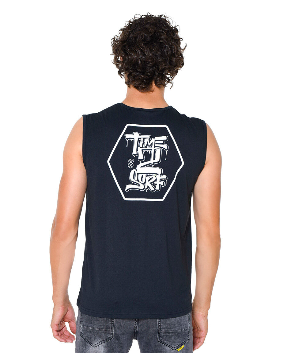 Polera sin mangas urbana