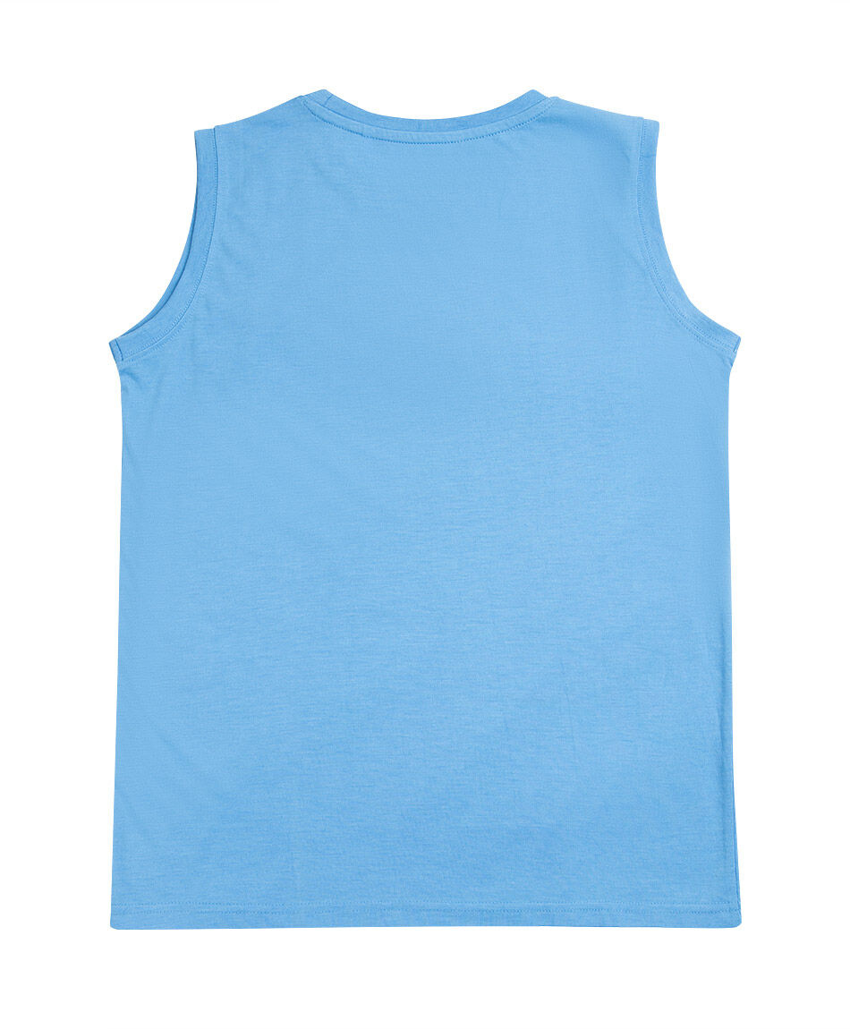 Polera ni&ntilde;o skater sin mangas