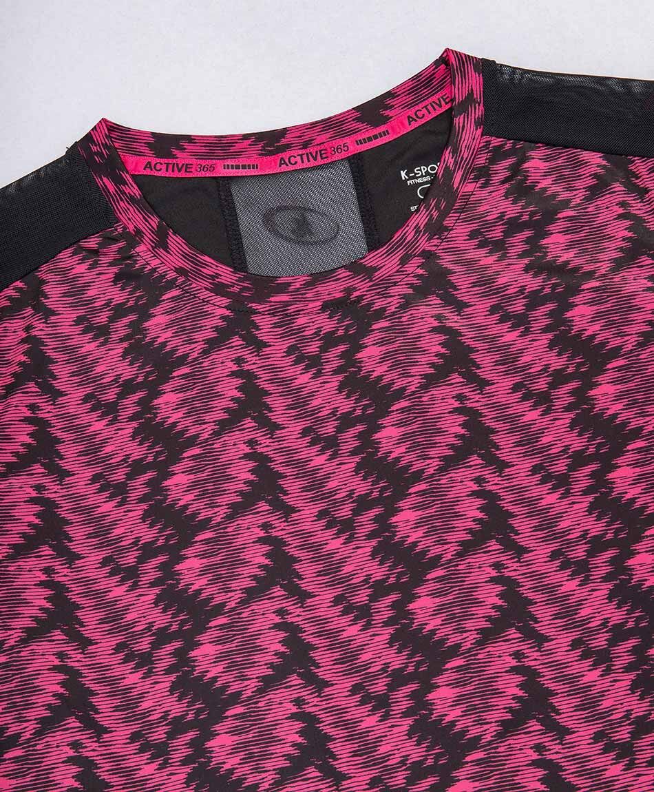 Polera deportiva mujer print frontal
