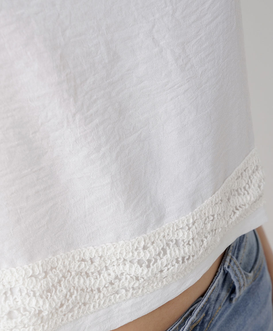 Blusa mujer top encajes