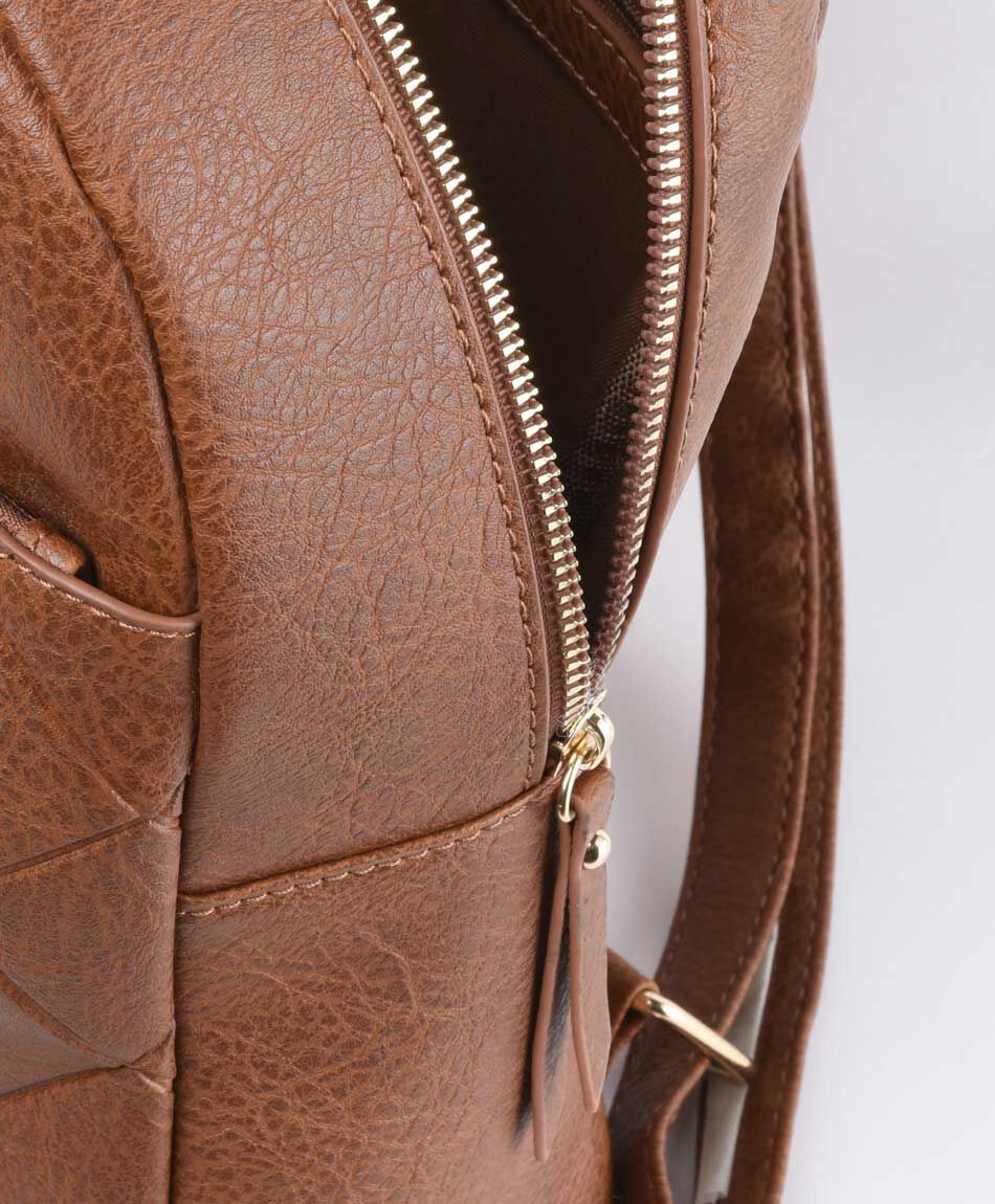 Mochila mujer cuadros y texturas