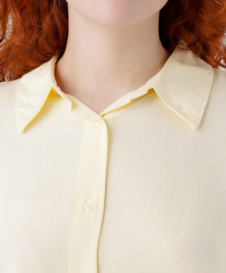 Blusa mujer camisera amarilla