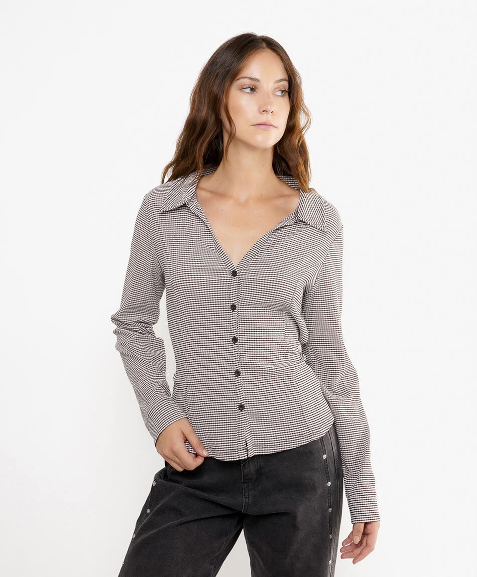 Blusa mujer vichy office style
