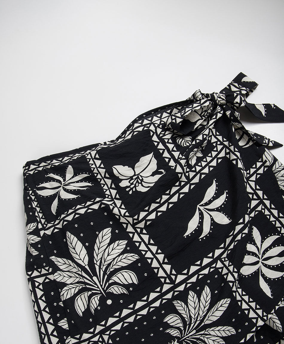 Mini falda mujer short lazo