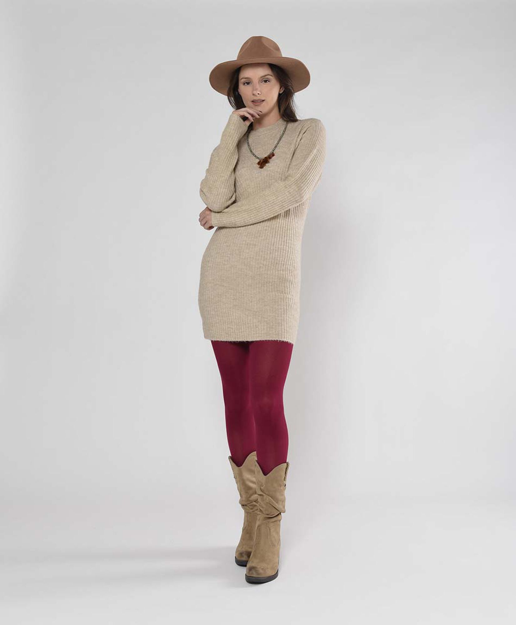 Vestido tejido mujer canalé Vestido tejido mujer canalé