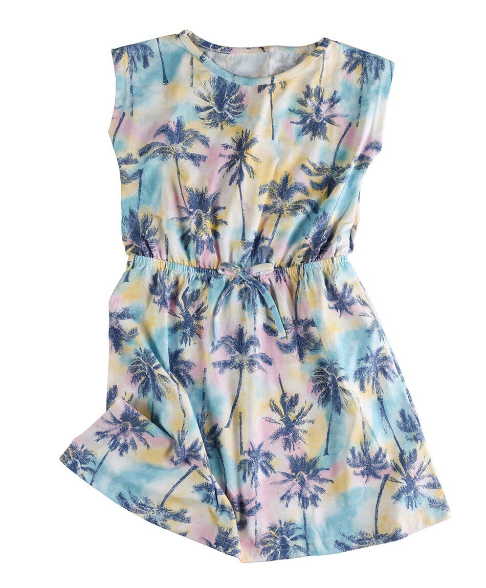 Vestido hasta la rodilla multicolor