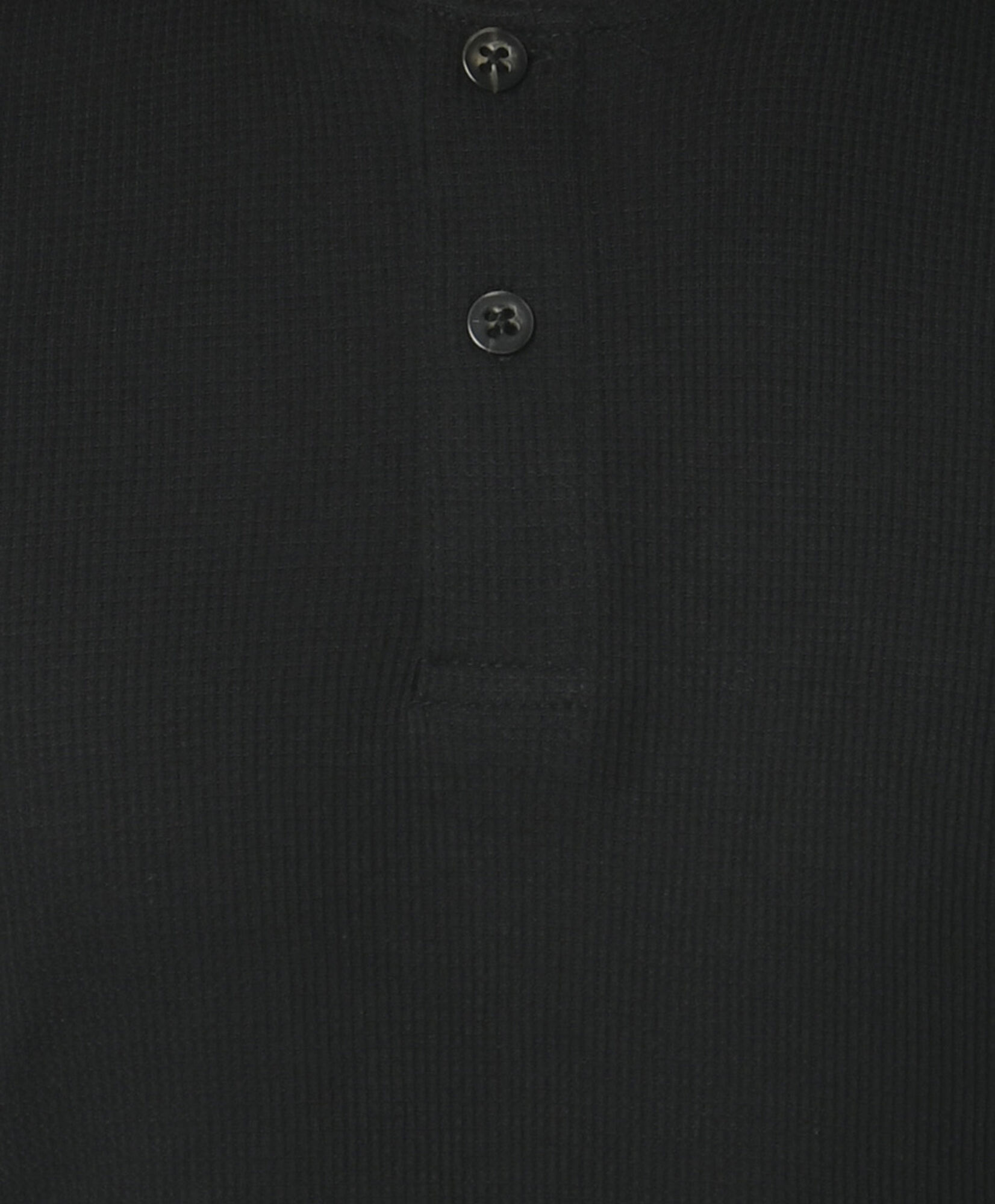 Polera hombre básica negra botones Polera hombre básica negra botones