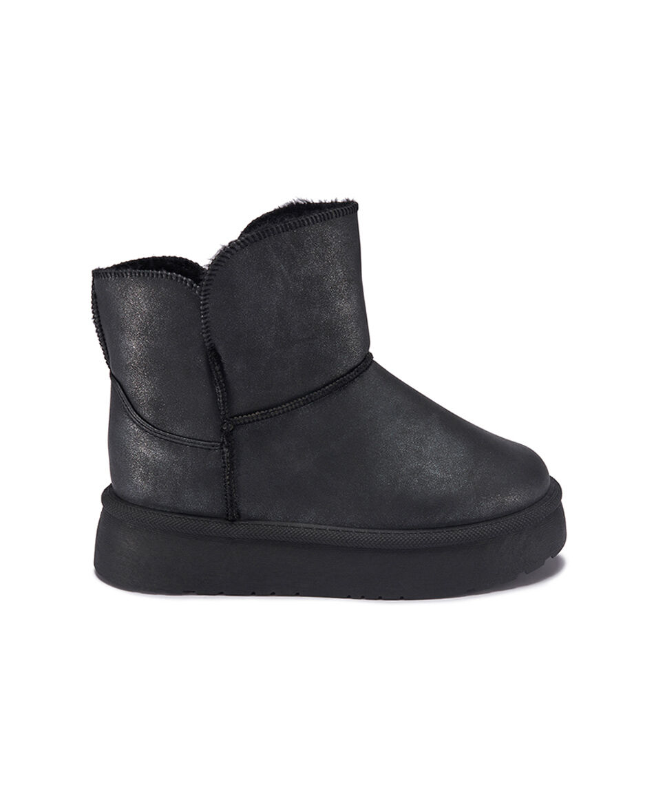 Bota mujer comfy brillante pantubota