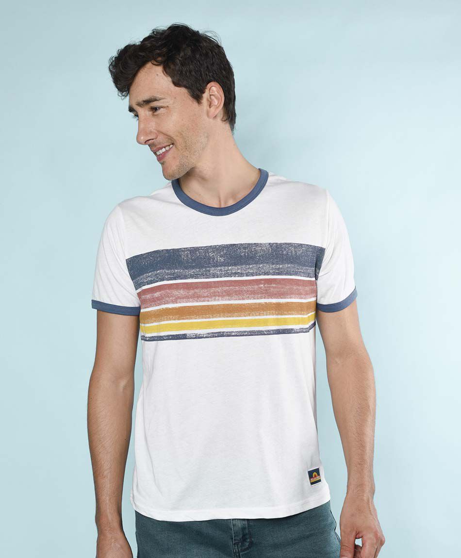 Polera manga corta cuello redondo